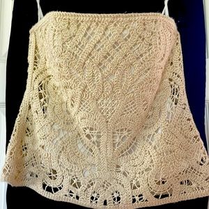 Black House White Market Crochet Corset top